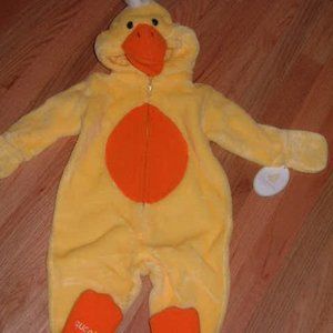 First Moments one piece Duck Halloween Costume - New with Tags.  Size 6/9 M